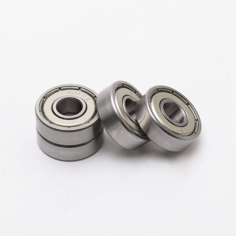 JIUWU 7x19x6mm Skateboard Bearings Steel Miniature Deep Groove Ball Bearing 607ZZ 607Z 80017 Pack of 10 - Image 3